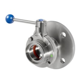 Butterfly Valve Male/Flange manually operated DIN