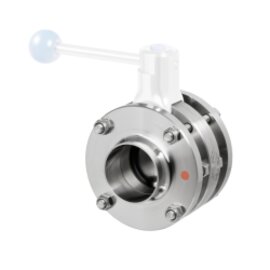 Intermediate Flange Butterfly Valve without Handle DIN