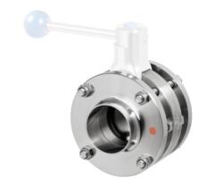 Intermediate Flange Butterfly Valve without Handle DIN
