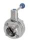 Compact Intermediate Flange Butterfly Valve manually operated DIN