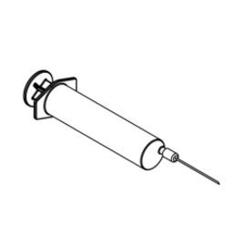 Disposable Syringe with take-up Cannula