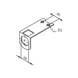 Holding Plate for Proximity Switch, reinforced