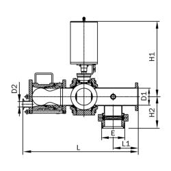 Plug-in Chamber with Ball Valve and Butterfly Valve