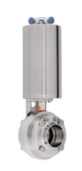 Compact Intermediate Flange Butterfly Valve VMove® Air/Spring DIN