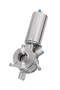 Zwischenflansch-Leckage-Scheibenventil VMove® Luft/Feder  mit Vorbereitung  DIN
