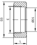 Sechskantmutter BS 4825 IDF
