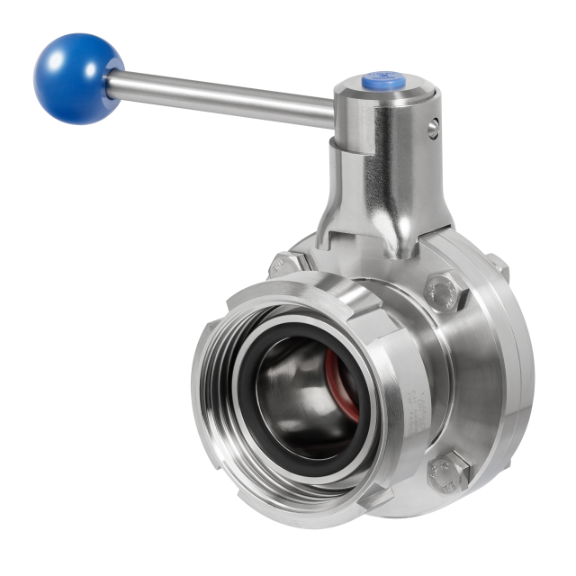 Butterfly Valve Male/Collar manually operated DIN 11864 DIN