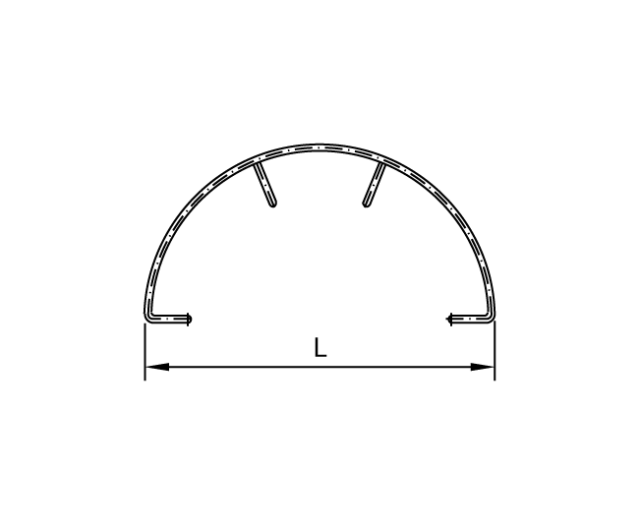 Round Material Hose Support