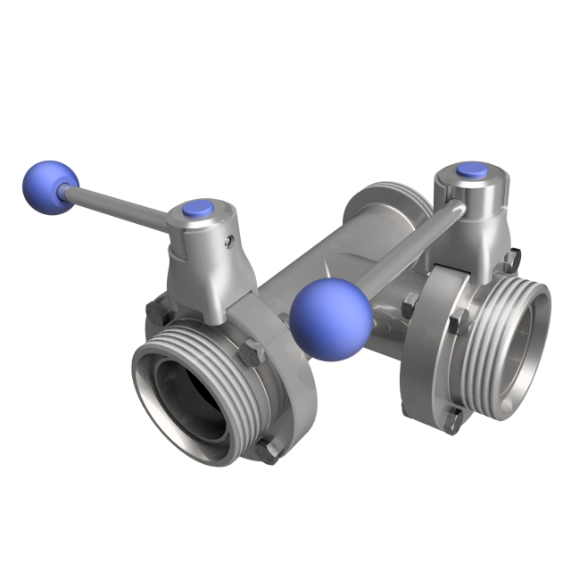 T-Butterfly Valve Male manually operated Type B DIN