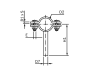 Pipe Clamp with Shaft Series D Inch